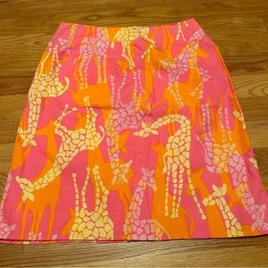 EUC Lilly Pulitzer Skirt in Bella Giraffe | Size 0